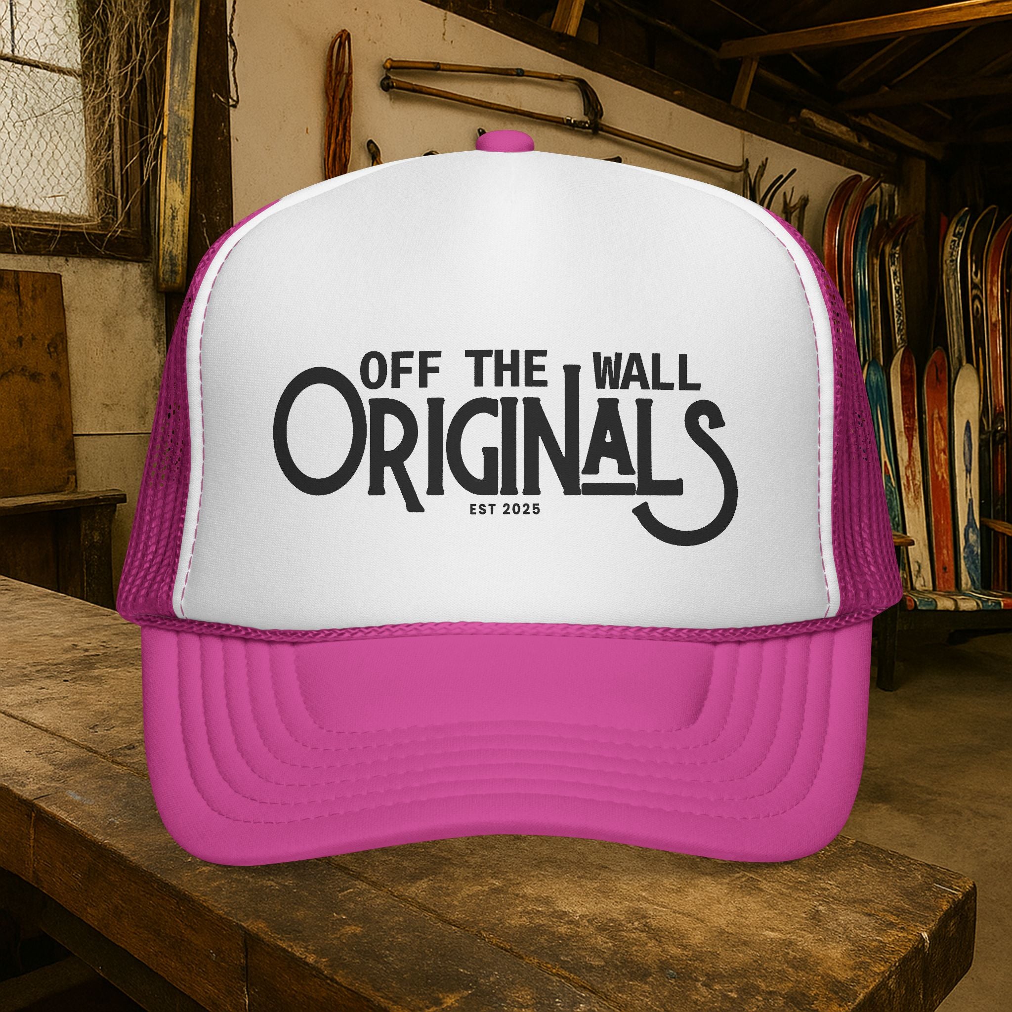 Off The Wall Originals Trucker Cap | Retro Script Logo