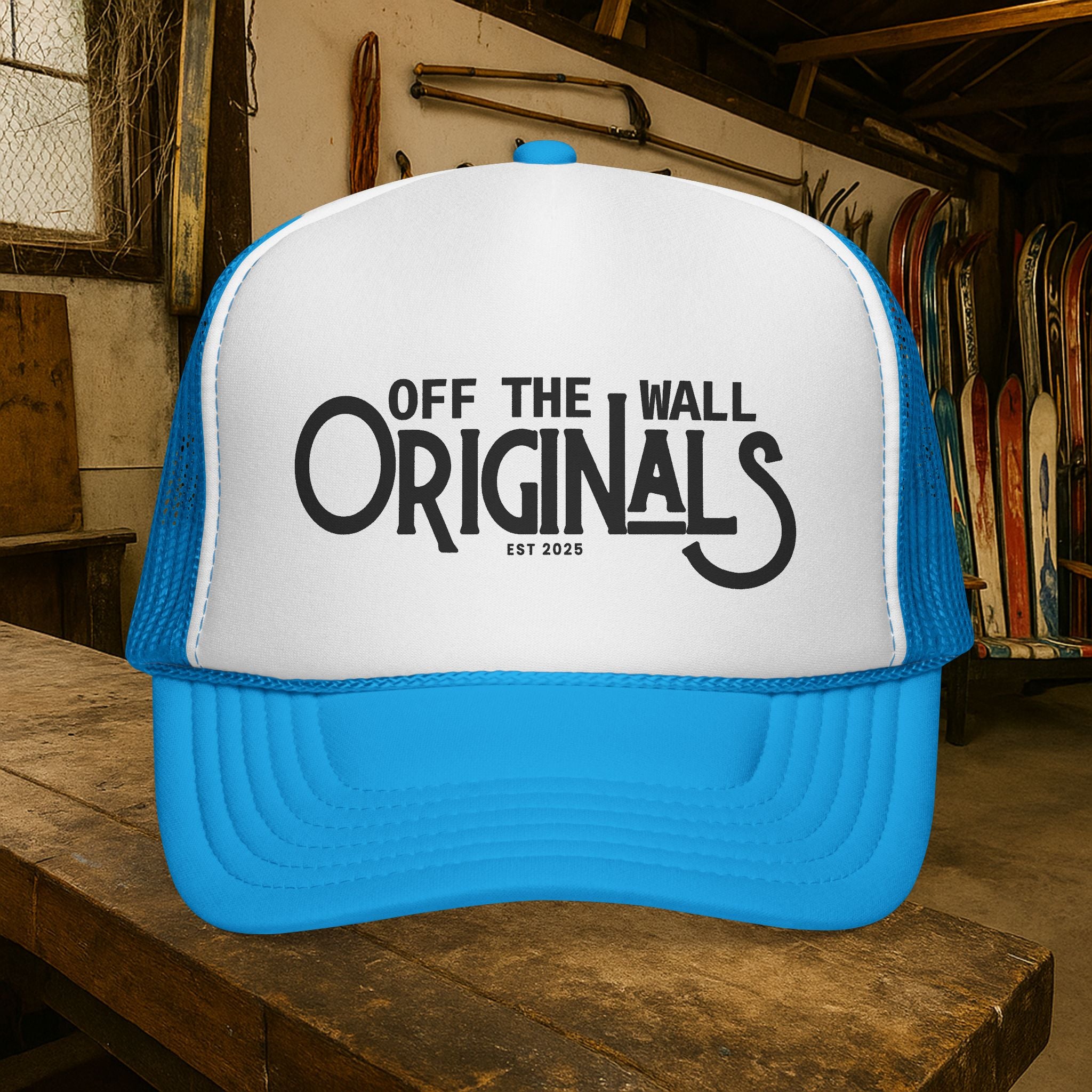 Off The Wall Originals Trucker Cap | Retro Script Logo
