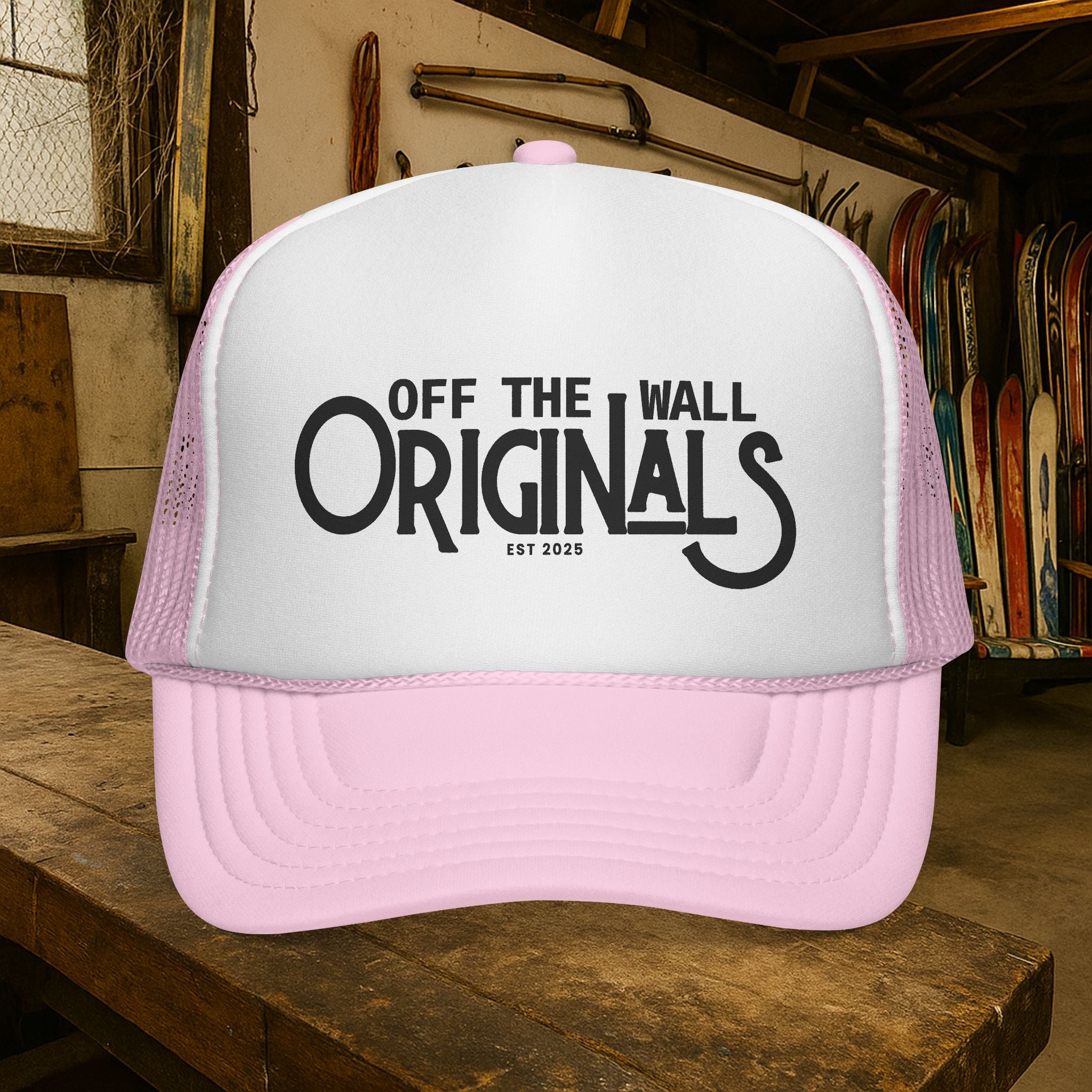 Off The Wall Originals Trucker Cap | Retro Script Logo