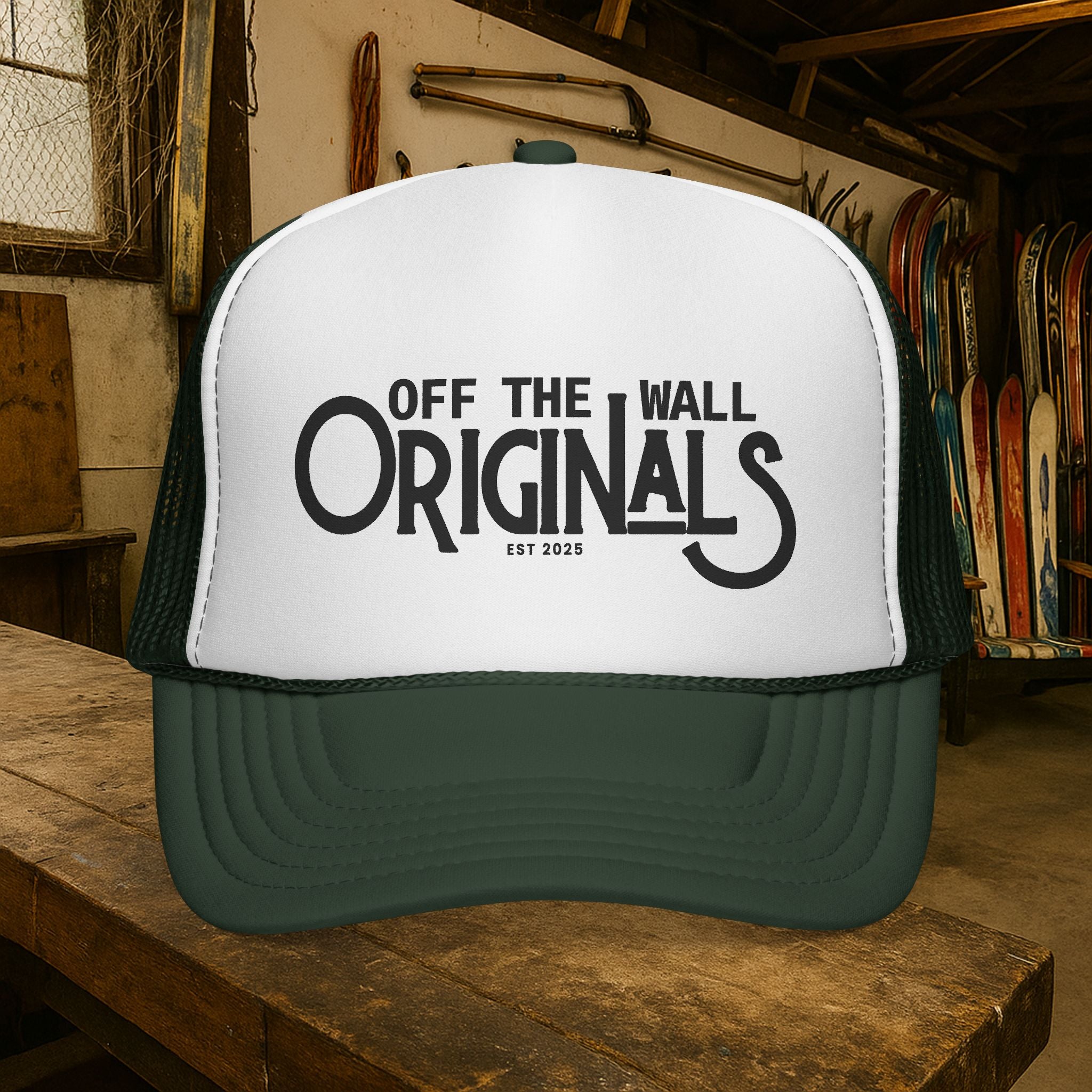 Off The Wall Originals Trucker Cap | Retro Script Logo