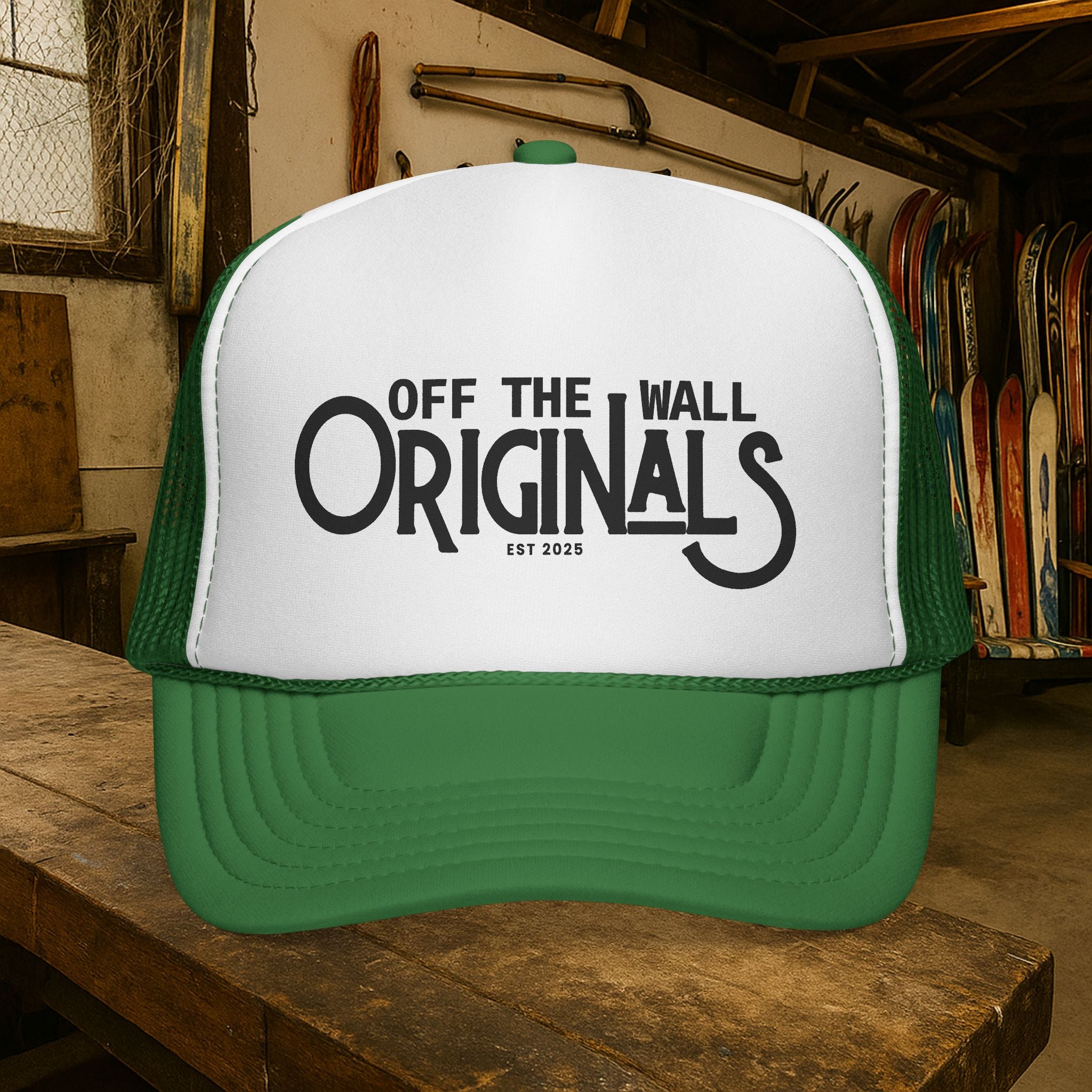 Off The Wall Originals Trucker Cap | Retro Script Logo