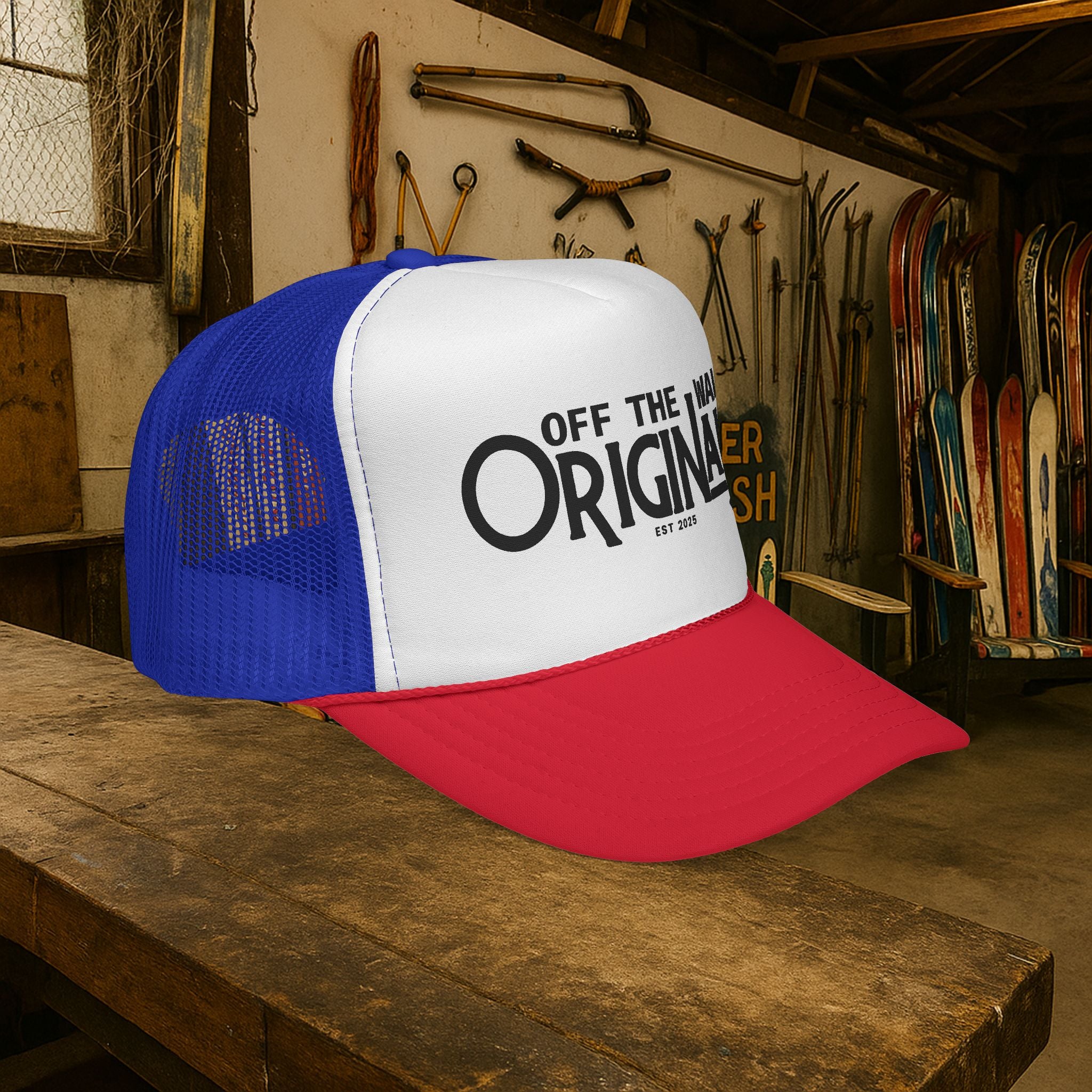 Off The Wall Originals Trucker Cap | Retro Script Logo