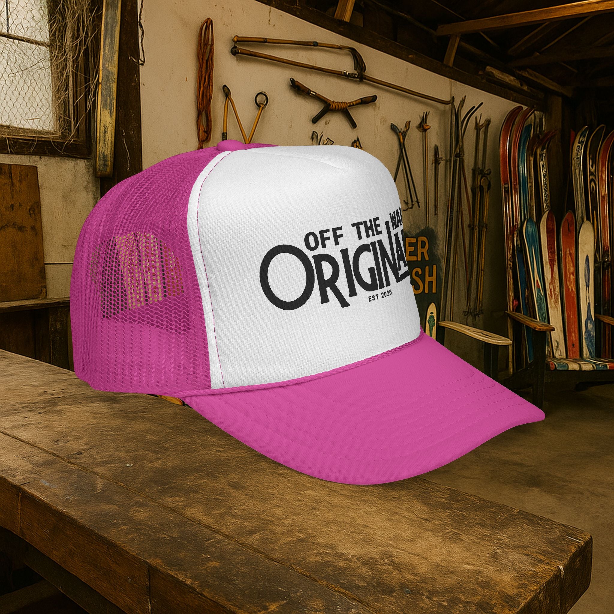 Off The Wall Originals Trucker Cap | Retro Script Logo