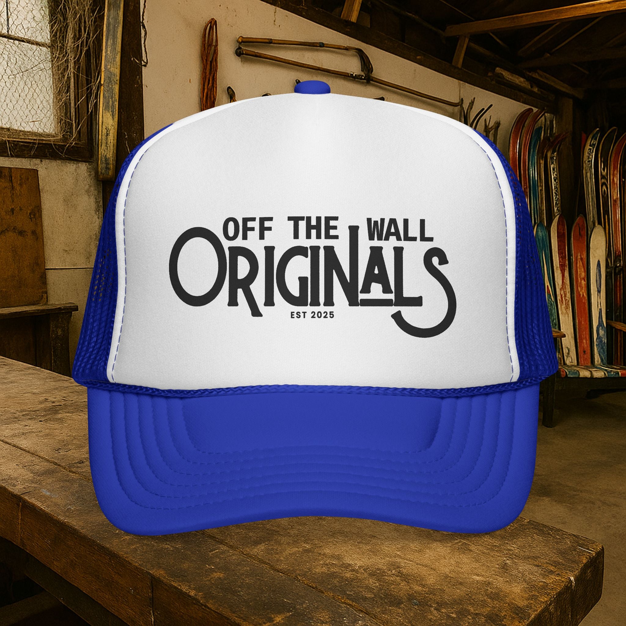 Off The Wall Originals Trucker Cap | Retro Script Logo