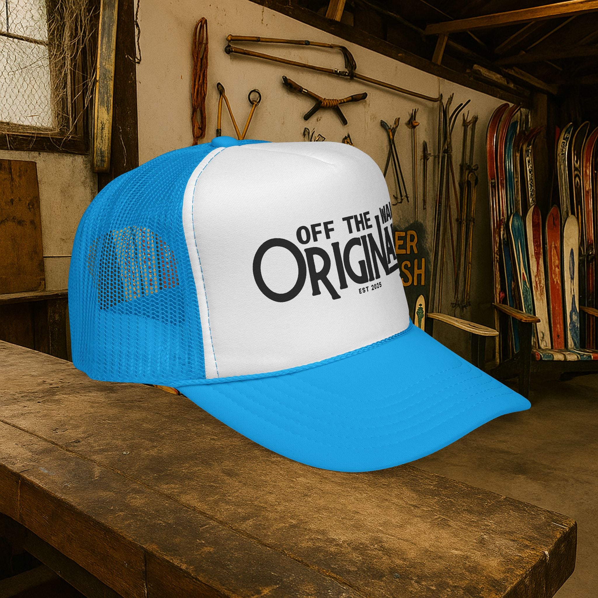 Off The Wall Originals Trucker Cap | Retro Script Logo