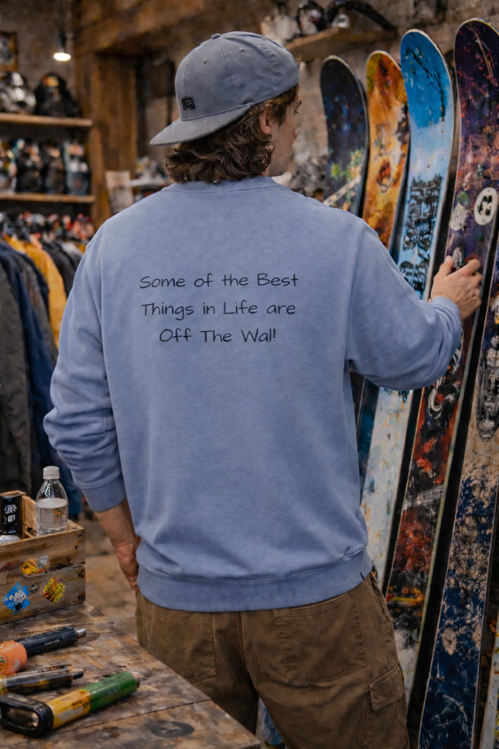 Off The Wall Originals Crewneck Sweatshirt | Some of the Best Things in Life Are Off the Wall | Shop Swag Collection