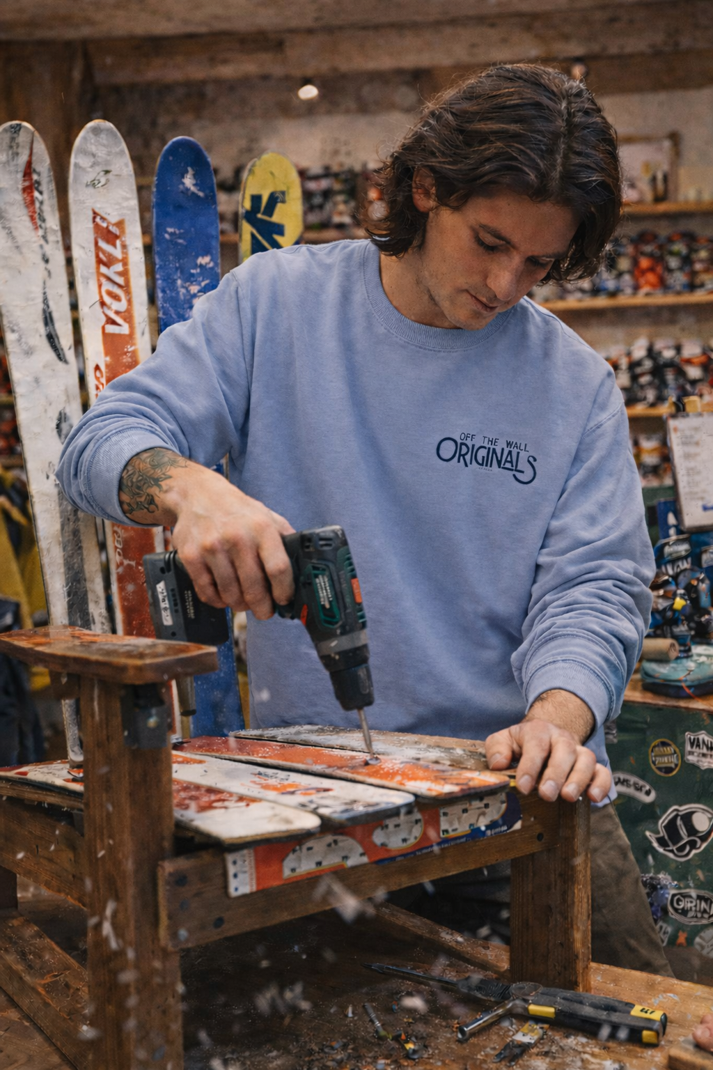 Off The Wall Originals Crewneck Sweatshirt | Some of the Best Things in Life Are Off the Wall | Shop Swag Collection