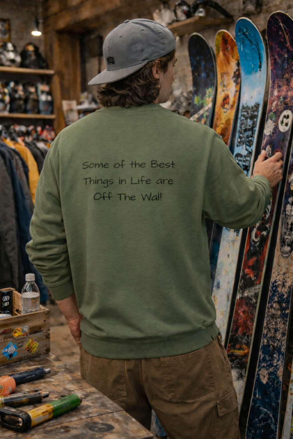 Off The Wall Originals Crewneck Sweatshirt | Some of the Best Things in Life Are Off the Wall | Shop Swag Collection