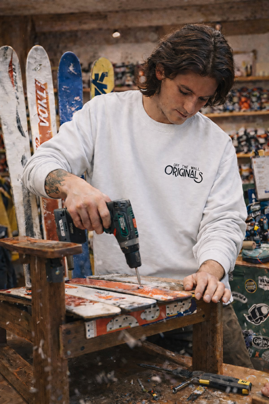 Off The Wall Originals Crewneck Sweatshirt | Some of the Best Things in Life Are Off the Wall | Shop Swag Collection