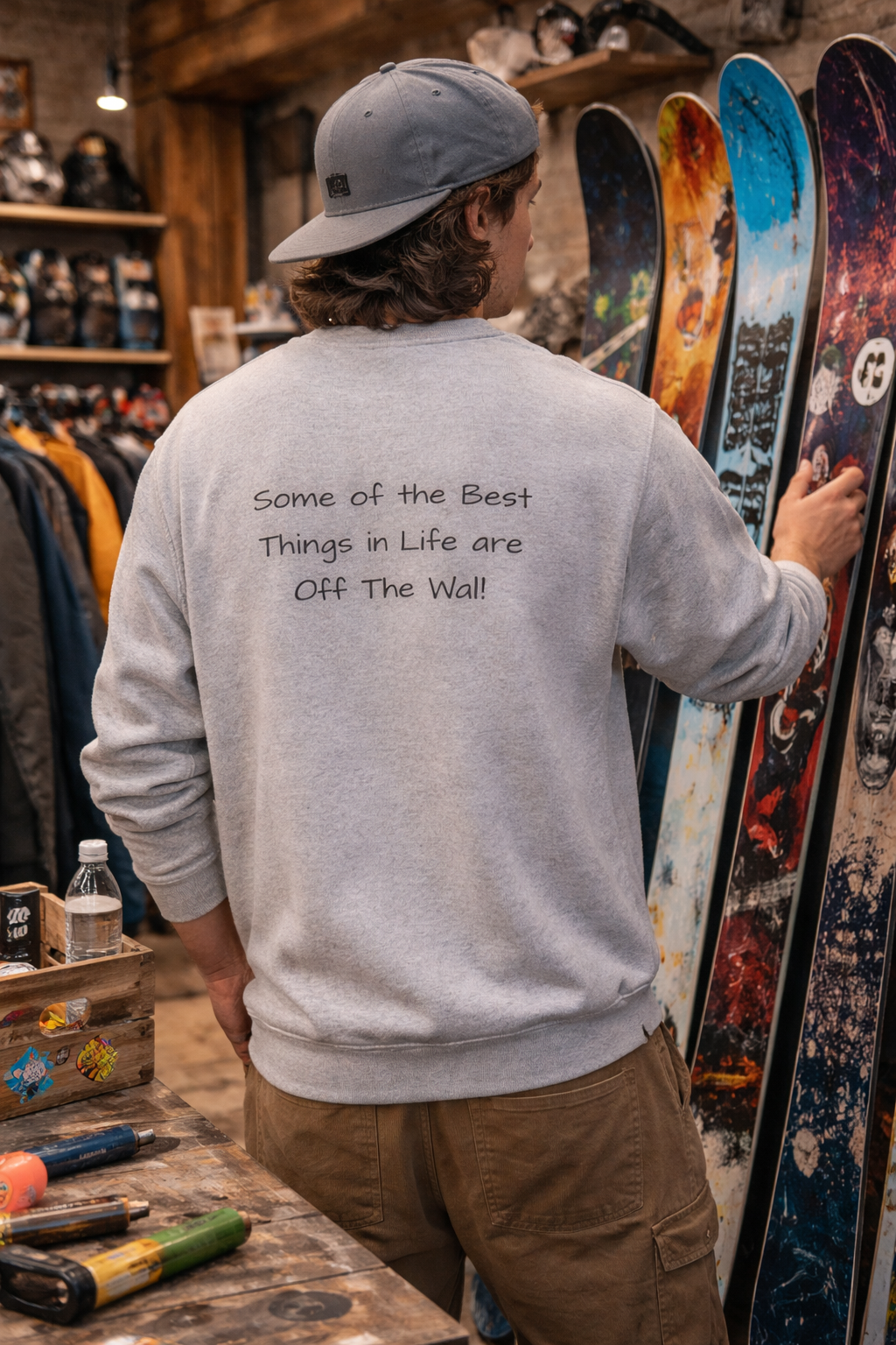 Off The Wall Originals Crewneck Sweatshirt | Some of the Best Things in Life Are Off the Wall | Shop Swag Collection