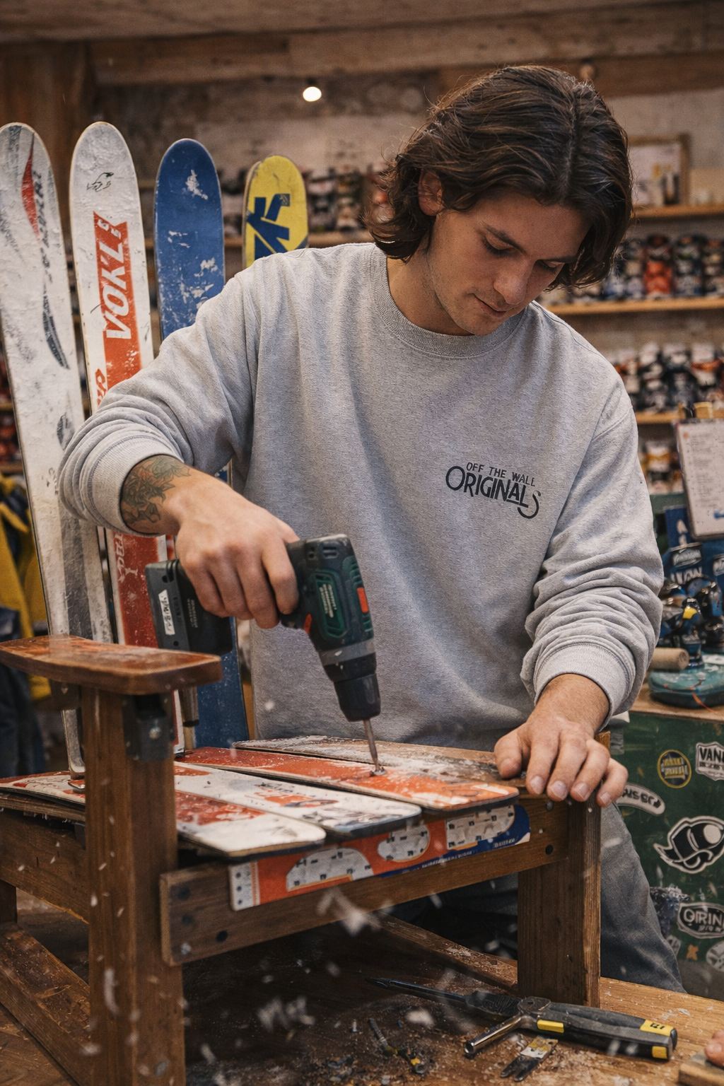 Off The Wall Originals Crewneck Sweatshirt | Some of the Best Things in Life Are Off the Wall | Shop Swag Collection