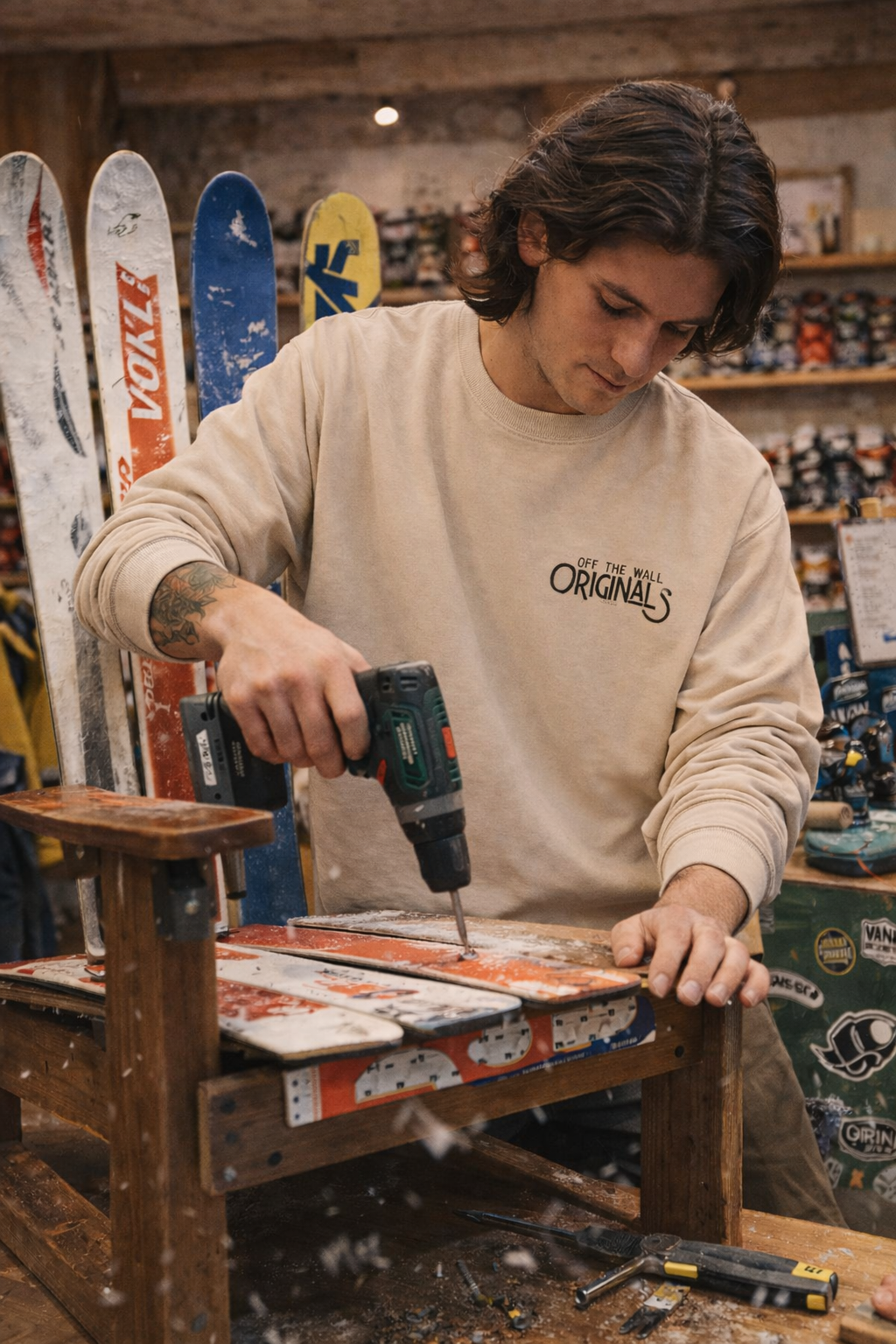 Off The Wall Originals Crewneck Sweatshirt | Some of the Best Things in Life Are Off the Wall | Shop Swag Collection