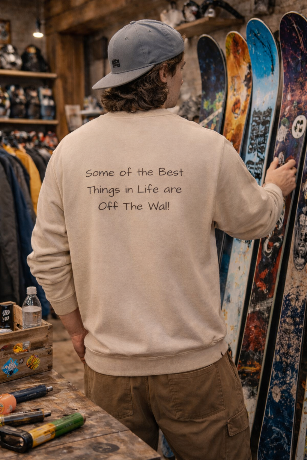 Off The Wall Originals Crewneck Sweatshirt | Some of the Best Things in Life Are Off the Wall | Shop Swag Collection