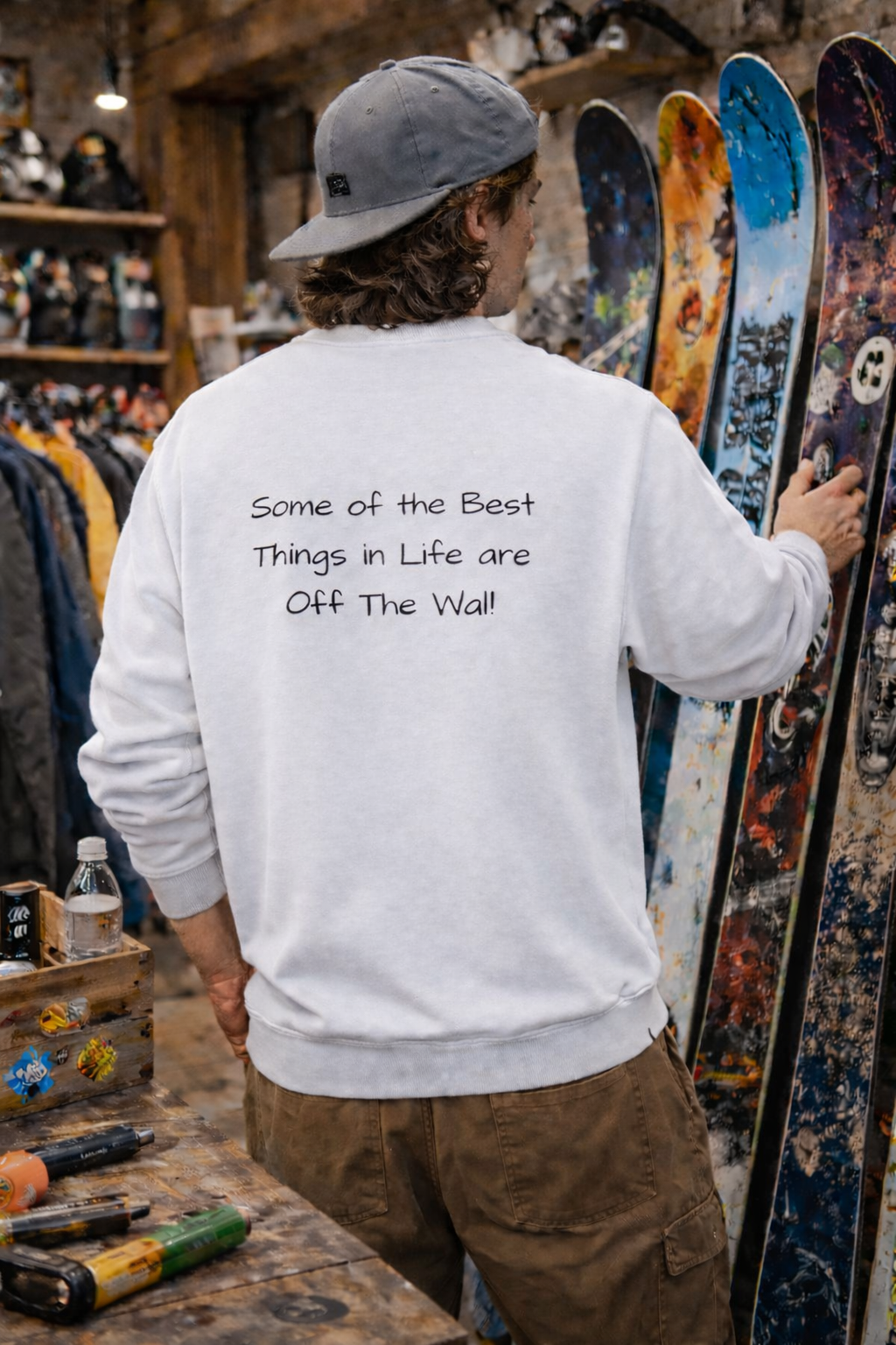 Off The Wall Originals Crewneck Sweatshirt | Some of the Best Things in Life Are Off the Wall | Shop Swag Collection