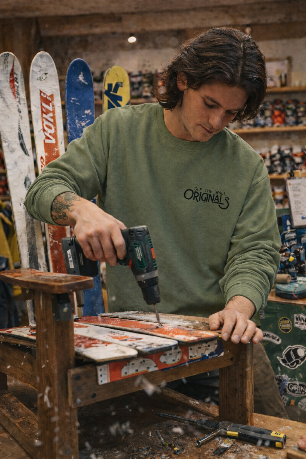 Off The Wall Originals Crewneck Sweatshirt | Some of the Best Things in Life Are Off the Wall | Shop Swag Collection