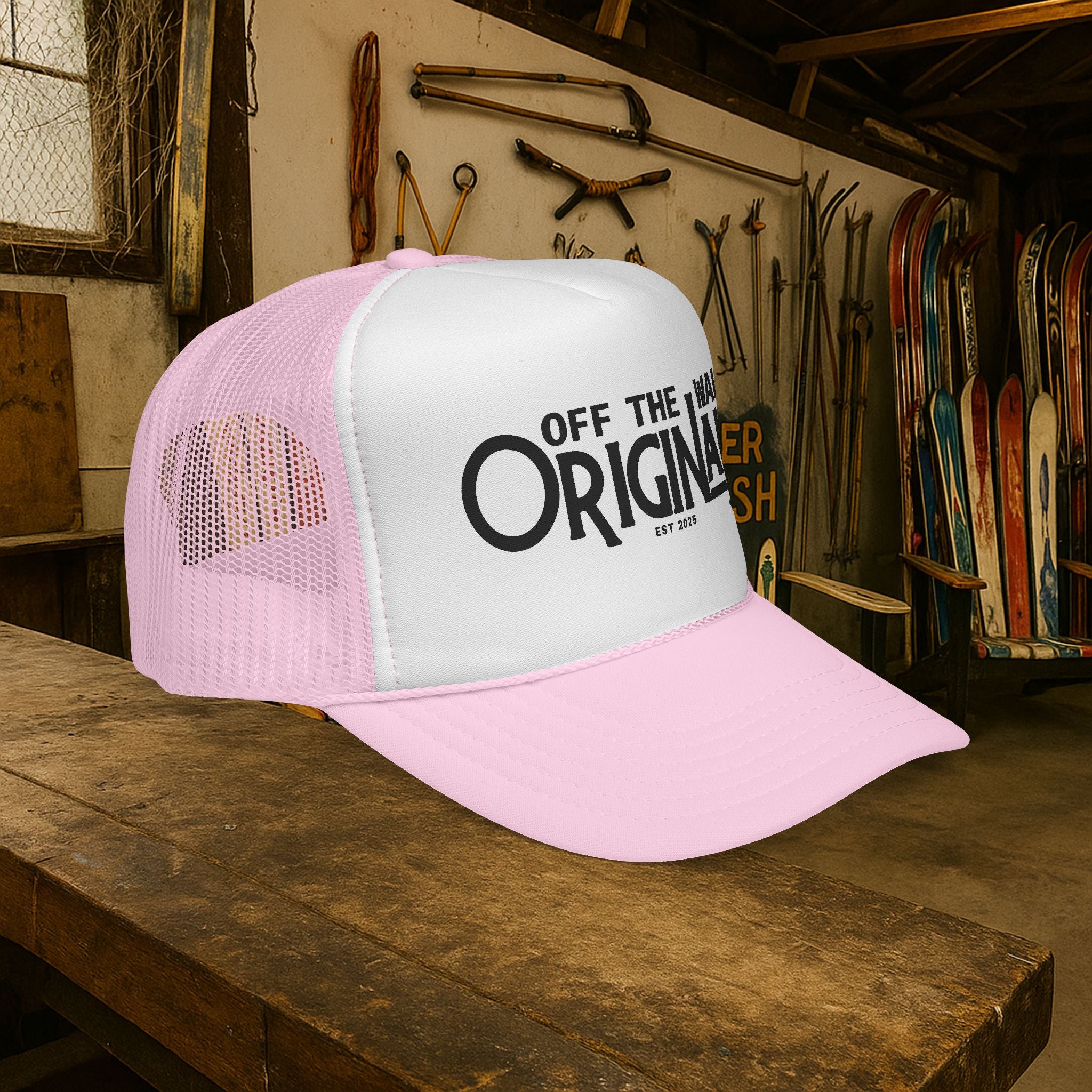 Off The Wall Originals Trucker Cap | Retro Script Logo