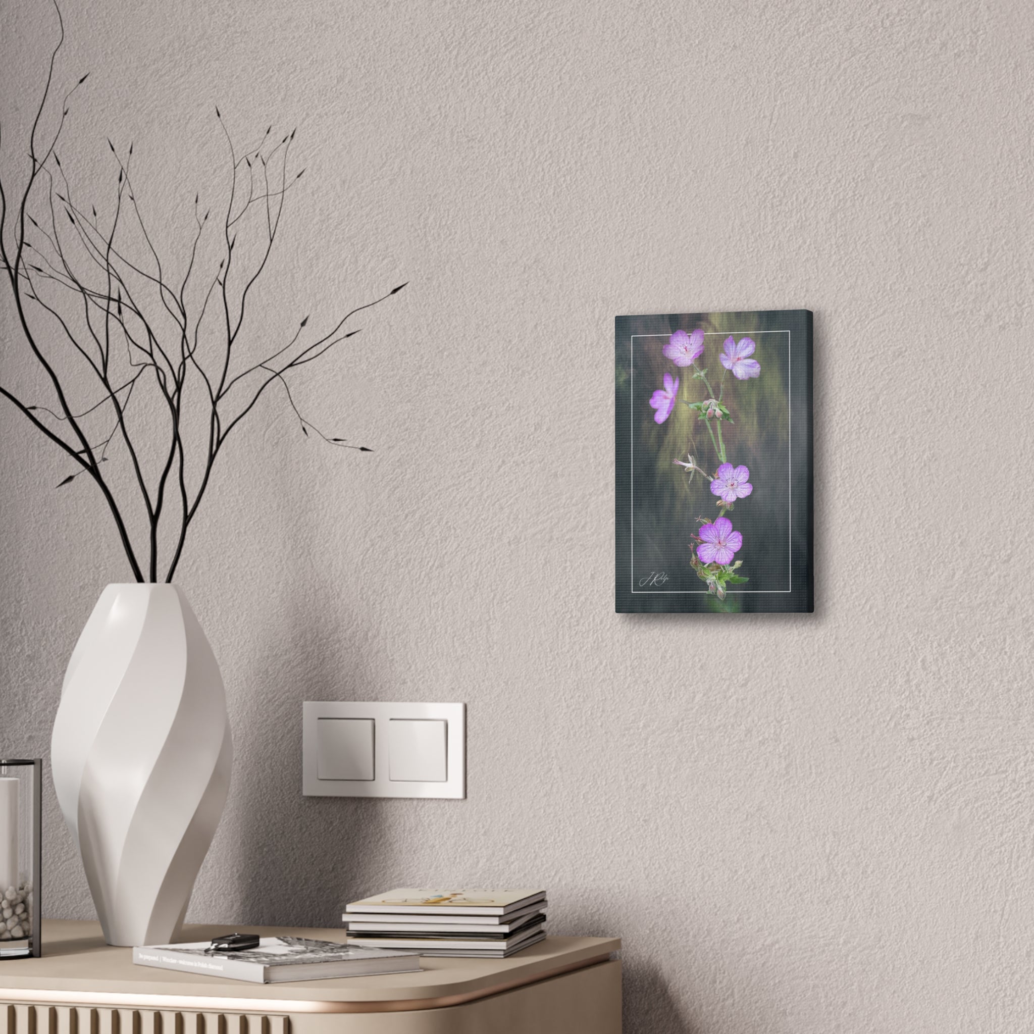 8"x12" Vertical Quiet Bloom | Artography Canvas