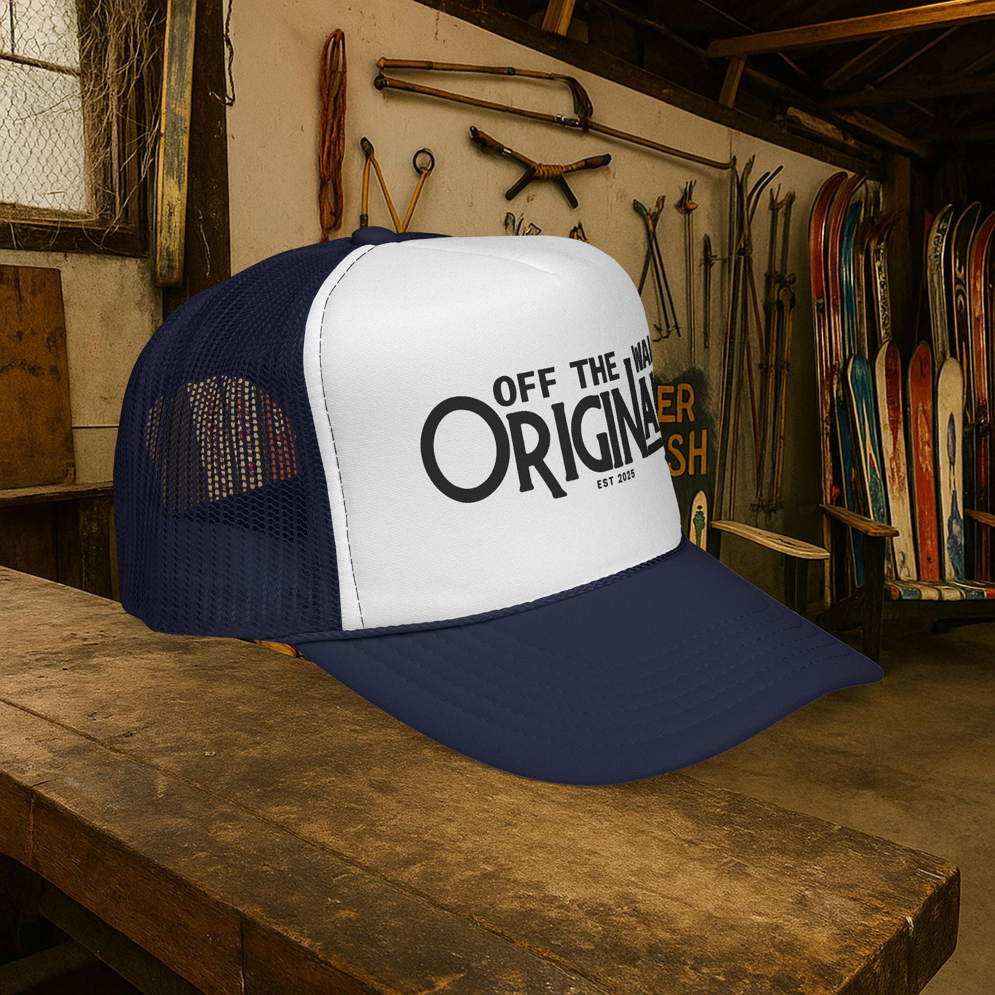 Off The Wall Originals Trucker Cap | Retro Script Logo