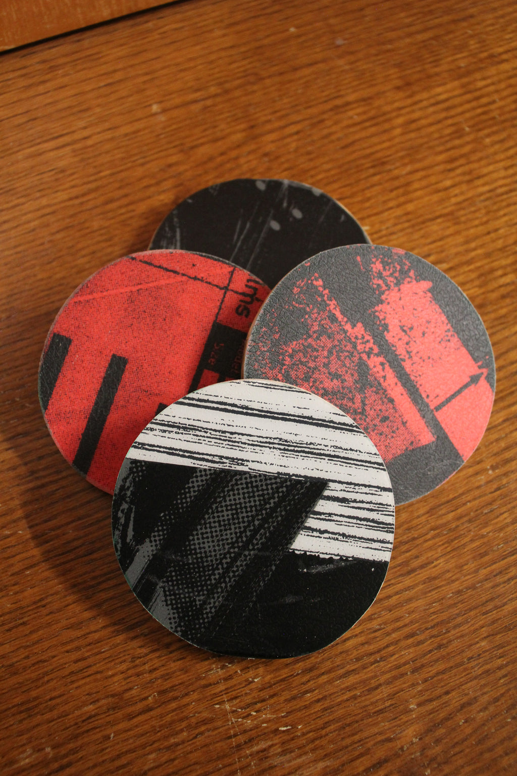 Burton Snowboard Drink Coaster Set | Upcycled 3.5" Handmade Coaster Set  Set of 4