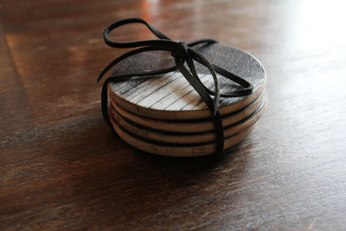 Burton Snowboard Drink Coaster Set | Upcycled 3.5" Handmade Coaster Set  Set of 4