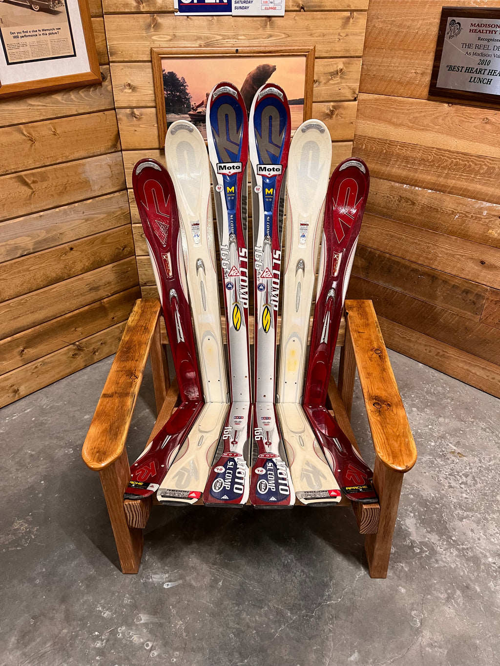Adirondack Ski Chair | K2 Handmade from Up-Cycled Alpine Skis