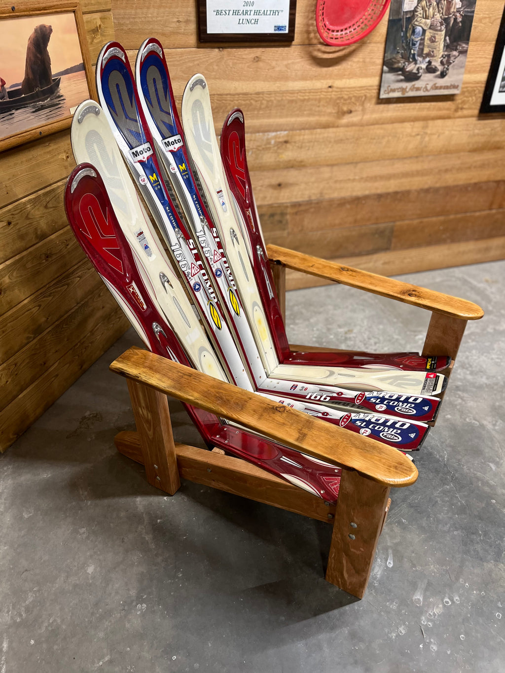 Adirondack Ski Chair | K2 Handmade from Up-Cycled Alpine Skis