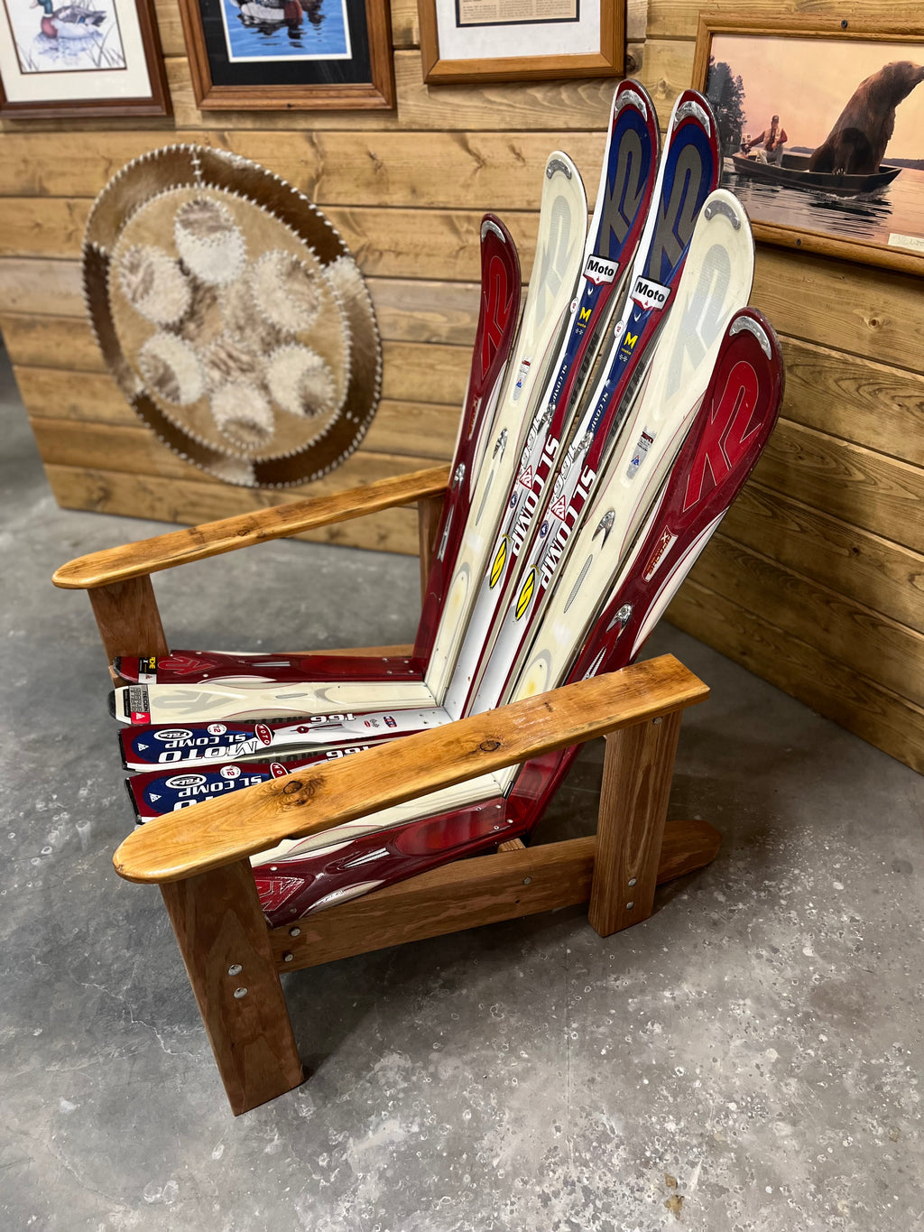 Adirondack Ski Chair | K2 Handmade from Up-Cycled Alpine Skis
