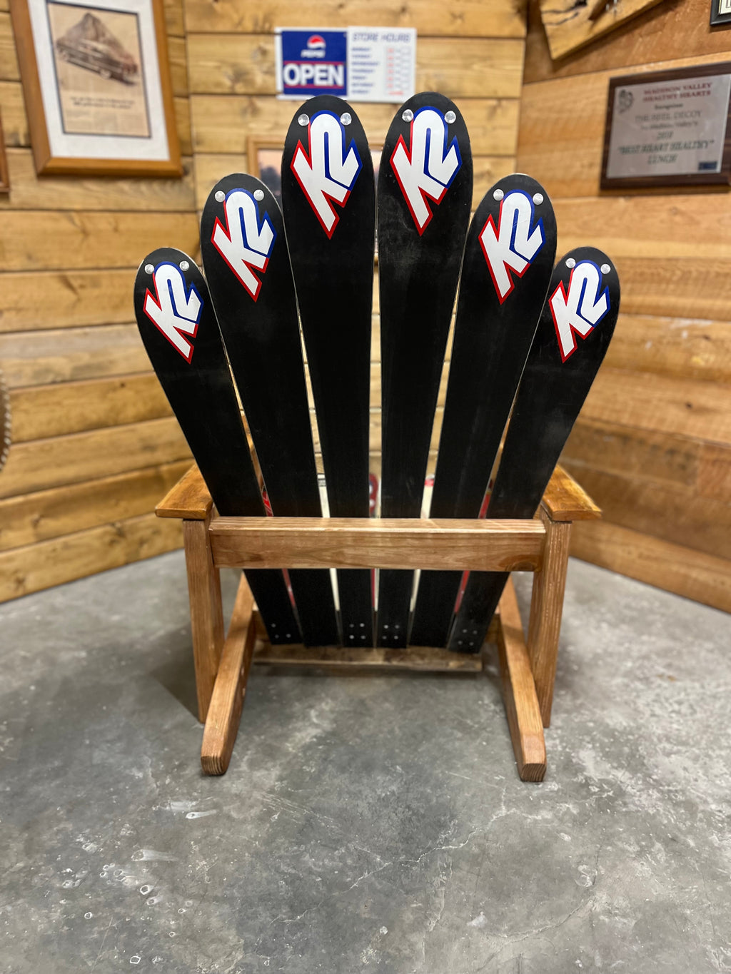 Adirondack Ski Chair | K2 Handmade from Up-Cycled Alpine Skis
