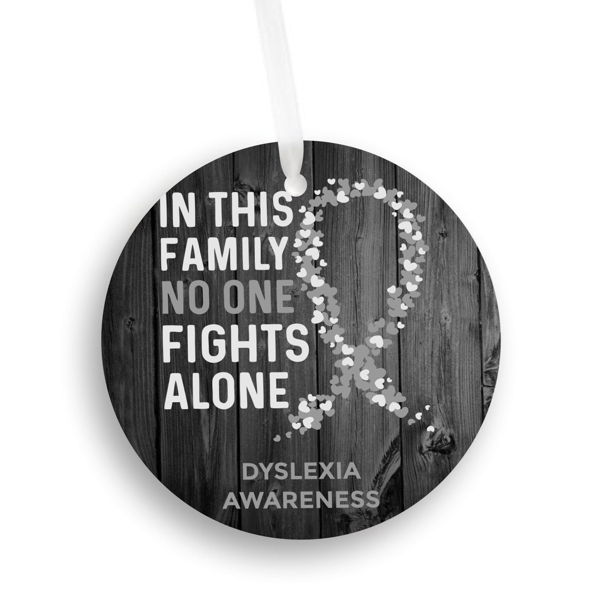 Dyslexia Awareness Christmas Ornament