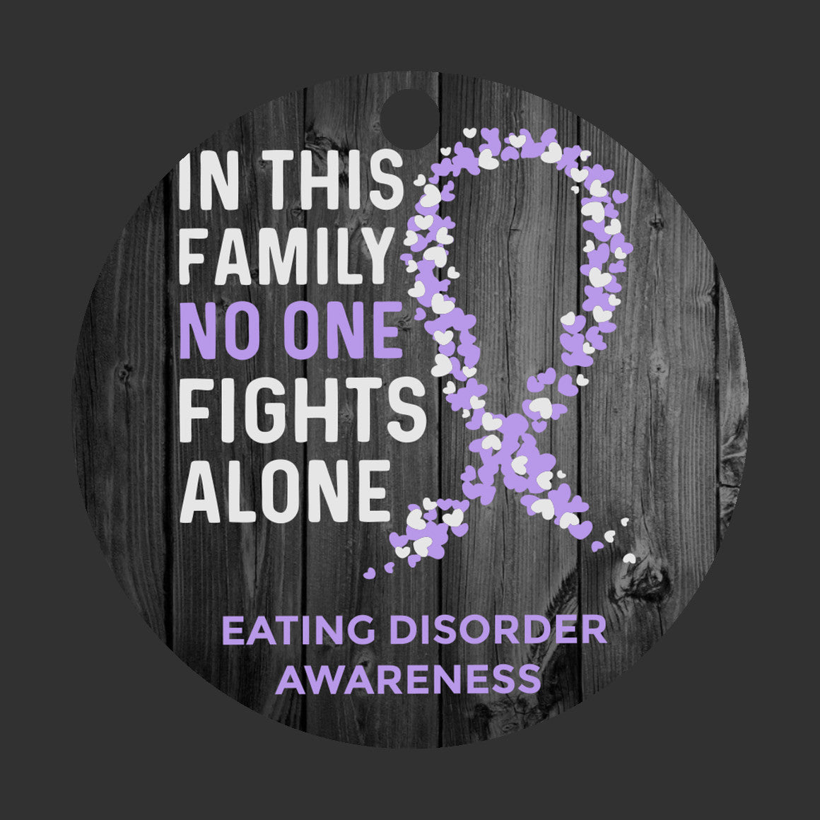 Eating Disorder Awareness Christmas Ornament