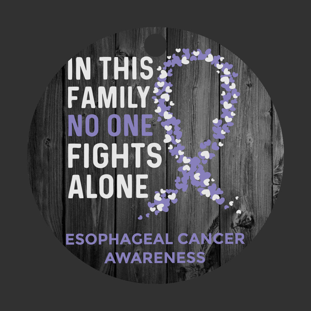 Esophageal Cancer Awareness Christmas Ornament