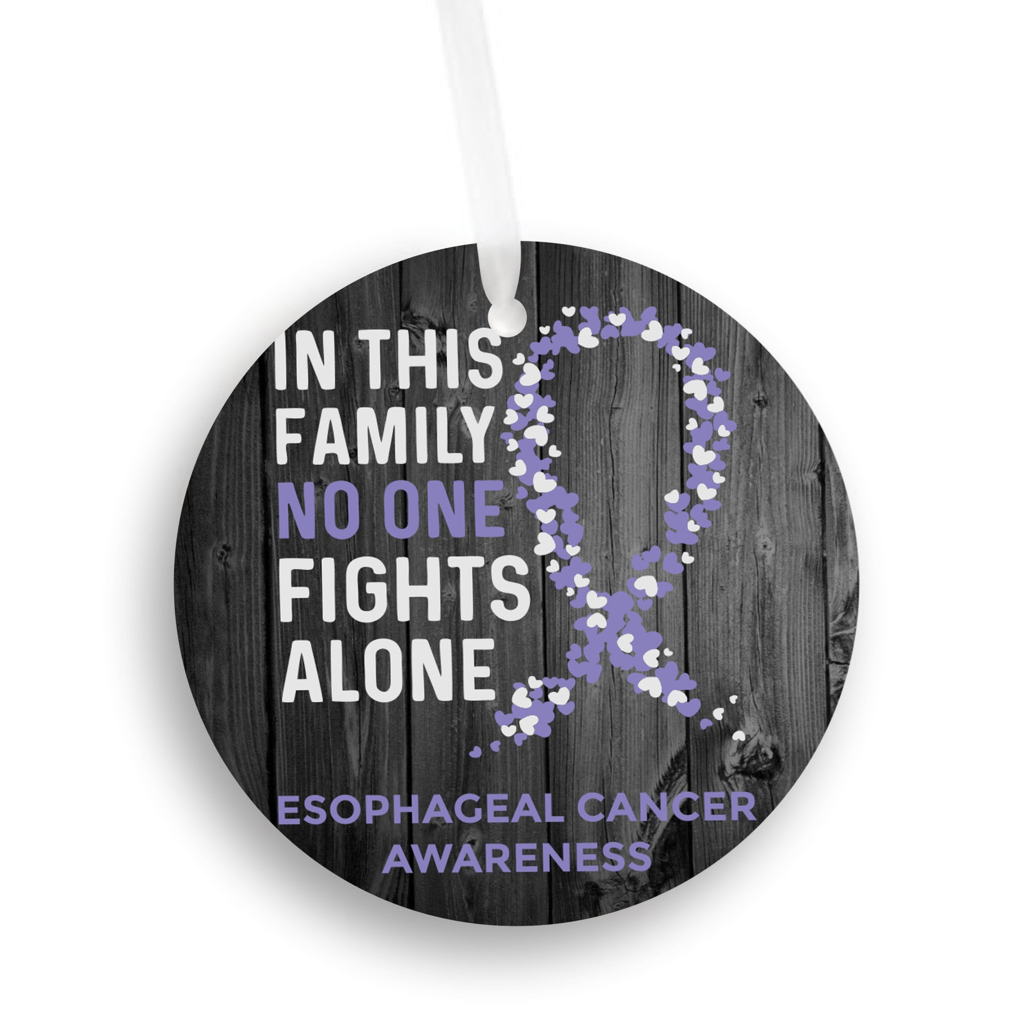 Esophageal Cancer Awareness Christmas Ornament