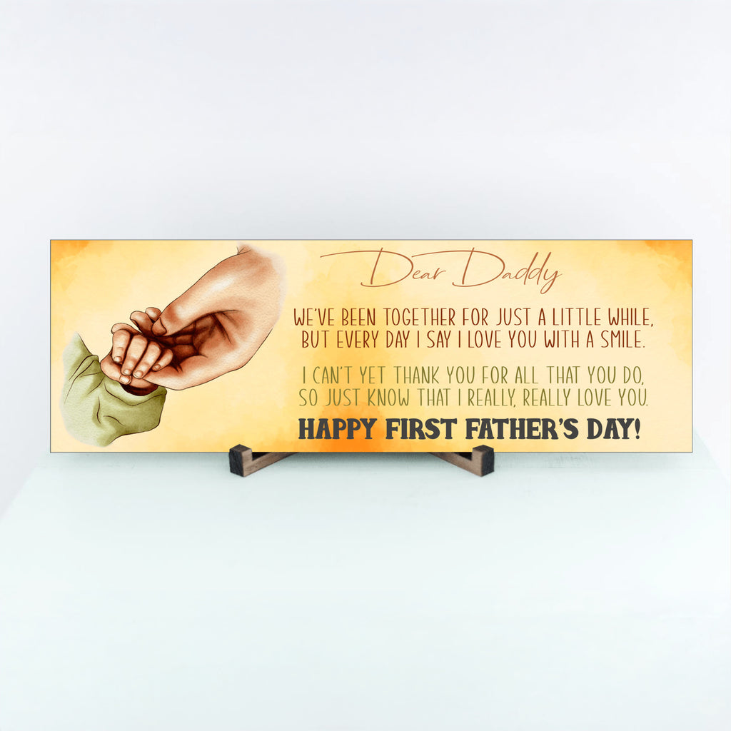 First Father's Day Father's Day Sign